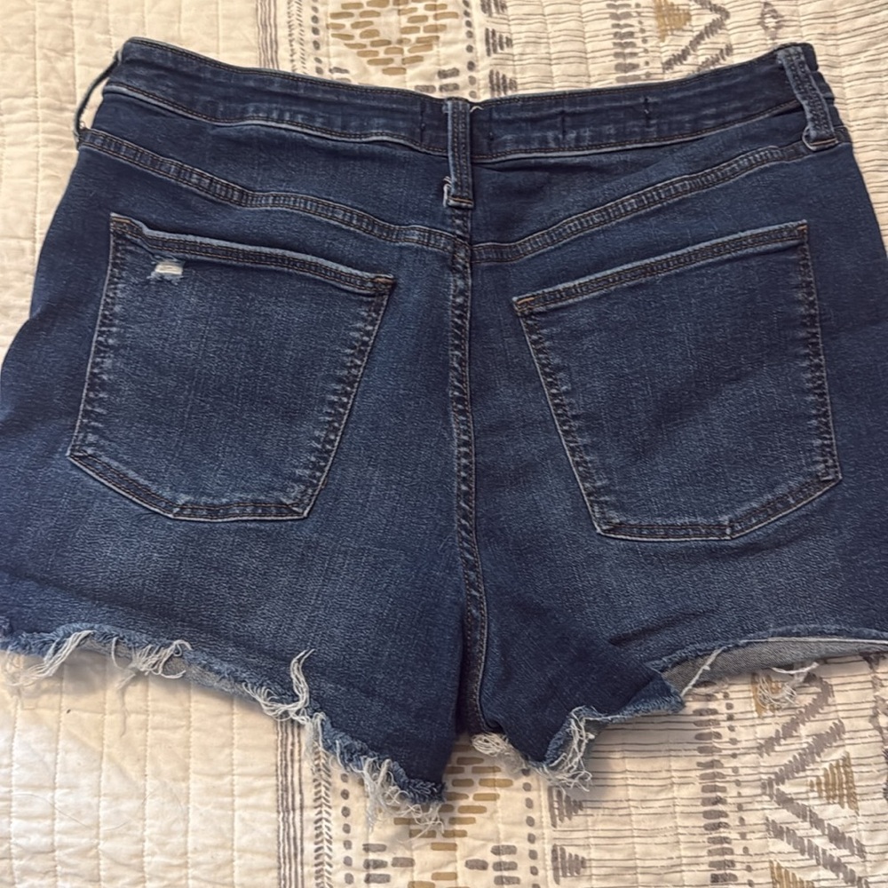 High Rise Denim Shorts - Picture 2 of 3
